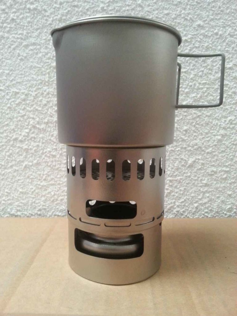 Support De Réchaud à Alcool En Titane Ultraléger - Type 2, 13 G - Pour Randonnée, Camping - Avec Fil De Rangement